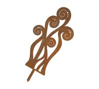 Palo a terra rurale della felce del ferro per la decorazione esterna Stalla Rusty Garden Palo con finitura antica per aiuole