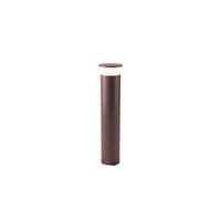 Palo in alluminio pressofuso KEP PALO BASSO 9W LED 4000K colore CAFFE' Dimensione 9x h 40 cm Diffusore in termoplastico opalino CAFFE'