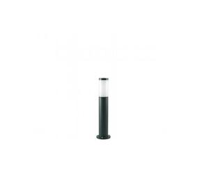 Palo Basso Esterno Moderno H55Cm Fidel Alluminio E Termoplastica Nero 1 Luce E27
