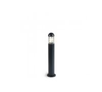 Palo Da Esterno H75Cm Moderno Torch Alluminio E Vetro Grigio 1 Luce E27