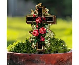 Palo da giardino, palo commemorativo romantico per il cimitero, per il