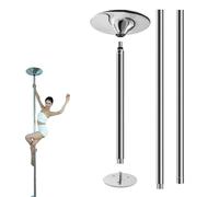 Palo da pole dance professionale, struttura in acciaio, portatile e rimovibile, modalità statica rotante regolabile, ideale per esercizi, casa, palestra, palcoscenico e spettacoli(3.43-3.61m)
