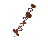 Palo decorativo da giardino a forma di cuore in metallo resistente alle intemperie con aspetto arrugginito di fascino per esterni giardino paesaggio cuore decorazioni