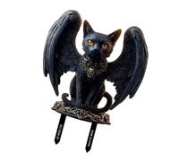 Palo decorativo da giardino in PVC creativo stravagante adatto per aggiungere personalità all'identificazione del paesaggio del cortile all'aperto nero Moggie Yard Palo