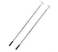 Palo del gancio dell'armadio dell'acciaio inossidabile per l'organizzazione affidabile negli spazi alti (2PCS)