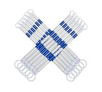 Palo Di Collegamento Telescopico Per Coni Stradali - Barriere Di Sicurezza Stradali Retrattili Da 10 Pezzi Per Parcheggi E Gestione Della Comunità Ideali Per Il Controllo(White and blue,12Pcs)
