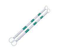 Palo Di Collegamento Telescopico Per Coni Stradali - Barriere Di Sicurezza Stradali Retrattili Da 10 Pezzi Per Parcheggi E Gestione Della Comunità Ideali Per Il Controllo(White and green,2Pcs)