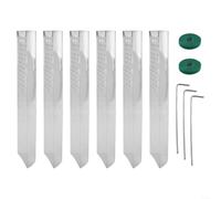 Palo di muschio, paletti di supporto per piante rampicanti da interno con elementi di fissaggio, in fibra di cocco per la coltivazione di viti Monstera Pothos (6 pezzi)