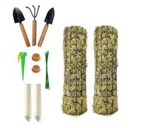 Palo di muschio per supporto per piante Monstera, pali in rete metallica per piante da interno, i bastoncini di muschio possono essere uniti insieme per piante rampicanti in vaso supporto interno, 2