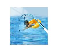 Palo di Salvataggio con Gancio per Il Corpo per Piscina, Gancio di Sicurezza Telescopico di Emergenza per Il Salvataggio, Attrezzatura di Salvataggio per Aiutare in Difficoltà(White,3.21-9.0m)