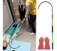 Palo di salvataggio isolato con il gancio del corpo per la sicurezza ad alta tensione, Rod dell'isolamento portatile della vetroresina per la protezione antincendio ed elettric