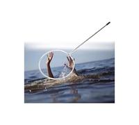 Palo di Sicurezza Estensibile per Piscina, Asta di Salvataggio Leggera E Portatile per Salvataggio di Emergenza, Attrezzatura di Salvataggio in Piscina per Vittime di Annegamento(21ft)