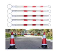 Palo di sicurezza telescopico - Estensibile da 1,25 a 2 m, multicolore rosso e bianco, confezione da 5 - Pali di demarcazione resistenti per il controllo del traffico, la gestione di eventi e la sic