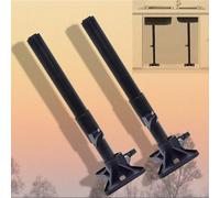 Palo di sostegno da incasso, Gambe di supporto for lavello sottotop, acciaio inossidabile, nero, altezza regolabile da 9,8 a 27,6 pollici(2*Height 41 70cm(16" 27.6"))