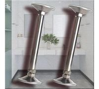 Palo di sostegno da incasso, Gambe di supporto for lavello sottotop in acciaio inossidabile regolabili senza foratura, dimensioni multiple(2*Height 61 76cm(24" 30"))