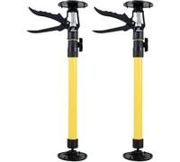 Palo Di Sostegno Regolabile 2 pezzi di supporto telescopico in acciaio for cricco manuale, asta generica, for sollevamento pannelli armadi(Yellow 30-59cm)