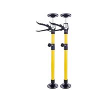 Palo Di Sostegno Regolabile 2 pezzi di supporto telescopico in acciaio for risparmiare lavoro, martinetto for cartongesso, attrezzo for sollevamento manuale antiscivolo ed estensibile(Yellow,50-115cm)