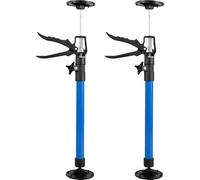 Palo Di Sostegno Regolabile 2 pezzi di supporto telescopico in acciaio for risparmiare lavoro, martinetto for cartongesso, attrezzo for sollevamento manuale antiscivolo ed estensibile(Blue,30-59cm)