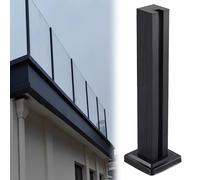 Palo di supporto in acciaio inossidabile per ringhiera in vetro temperato durevole balcone e patio colonna di sicurezza moderna Deck Guardrail System Outdoor Fence Support