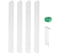 Palo di supporto in plastica per muschio con hardware di montaggio per scalatori interni che richiedono guida verticale e idratazione attraverso il muschio di sfagno (4 pezzi x 4 x 1)