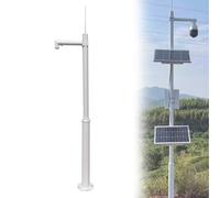 Palo e Braccio Telecamera Sicurezza Palo Per Telecamera Di Sicurezza A Lungo Raggio Per Esterni, Supporto Di Monitoraggio Staccabile, Supporto Per Palo Sorveglianza(8.2ft/2.5m)