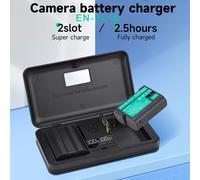 PALO EN-EL15 ENEL15 EN EL15 caricabatteria custodia per batteria per Nikon D500 D600 D610 D750 D800 D800E D810 D810A D7000 D7100 D7200