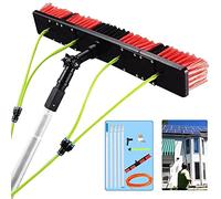 Palo estensibile per pulizia finestre con spazzola alimentata ad acqua per tetti verande e pannelli solari