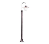 Palo Esterno Classico Latina Metallo Ceramica Nero Sfumato Rame 1 Luce E27