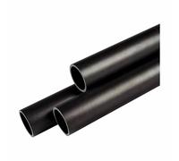 PALO ESTERNO GIARDINO 60MM IN VETRORESINA PVC NERO LISCIO SLICK 2,40 MT