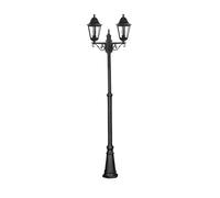 Palo Esterno Sawyer Alluminio Nero 2 Luci E27 Ip44