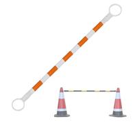 Palo for barricata di sicurezza retrattile in plastica industriale in PVC | Multicolor 1/2/5/6/8/12 pezzi: visibilità nel controllo della folla nel traffico(Orange and White,1pc)