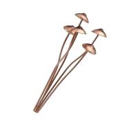 Palo in ferro resistente alle intemperie da giardino con antichi disegni arrugginiti all'aperto decorazione paesaggistica giardino fungo in metallo