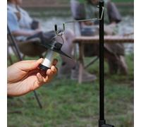 Palo luminoso per utensili da campeggio con gancio, installazione rapida,