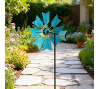 Palo mulino a vento in ferro robusto stile vintage per prato giardino arredo est