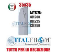 PALO PALETTO 35X35 ZINCATO PALETTI A T X RECINZIONE RETE METALLICA ZINCATA