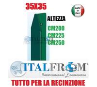 PALO PALETTO ZINCATO VERDE PALETTI A T X RECINZIONE RETE METALLICA ZINCATA