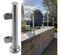 Palo per balaustra in vetro, per ringhiere per scale, per ringhiere per esterni, patio, recinzioni, pali resistenti ed eleganti, soluzione per la sicurezza di casa e terrazza