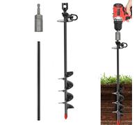 Palo per cani resistente, 37,6 cm, a spirale, con gancio girevole, per esterni, cortile, campeggio, ancoraggio a terra antiruggine per cani, guinzaglio, catene per guinzaglio, cani di piccola e grande