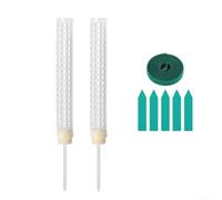 Palo per muschio regolabile da 25 cm per arrampicata per piante, supporto robusto per giardinaggio indoor, incoraggia la crescita verso l'alto (bianco)