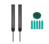 Palo per muschio regolabile da 25 cm per arrampicata per piante, supporto robusto per giardinaggio indoor, incoraggia la crescita verso l'alto (nero)