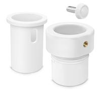 Palo per ombrellone da piscina per stabilizzatore, adattatore per pali da 3,4 cm e 3,8 cm, in policarbonato/ABS resistente ai raggi UV, con vite a testa zigrinata M8 in acciaio inossidabile, blocco