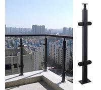 Palo per ringhiera in vetro, Glass Railing Post Stair Deck Balustrade Complete Kit Multicolor Multiple Sizes(Shallow Grey,145cm/75ft)