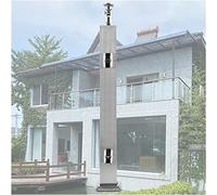 Palo per ringhiera per scale in acciaio inox per pannelli di vetro, altezza 80-130 cm, mandrino resistente per montaggio a pavimento, ideale per ponti, balconi e recinzioni, moderno sistema di