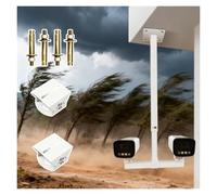 Palo per telecamera di sicurezza Palo CCTV Appeso Con 4 Viti E 1-2 Giunti Universali, Supporto Telescopico Del Palo Della Telecamera Di Sicurezza Regolabile A 360°(C,Smallest 2 1/10 ft(65cm))