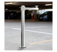 Palo per telecamera di sicurezza Palo Della Telecamera Di Sicurezza Del Parcheggio 201 In Acciaio Inox, 1 1,5m Supporto Di Sorveglianza Per Tutte Le Stagioni, Dia 7,6cm, Palo CCTV(4 9/10 ft(150cm))