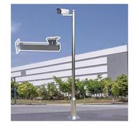 Palo per telecamera di sicurezza Palo Universale Per Telecamera Di Sicurezza Da Esterno, 2-6m Pali Monitoraggio Modulari Lunghezza Superiore Resistenti(B,6 3/5 ft (200mm))