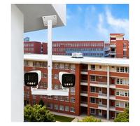 Palo per telecamera di sicurezza Tipo I/Tipo L/Tipo T Palo Estensore Della Staffa Di Montaggio Della Telecamera Di Sicurezza Sospesa, Supporto Telescopico(C,Largest 78 7/10 in(2m))