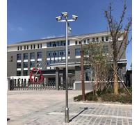 Palo per Telecamera di sorveglianza Securi, Supporto per Telecamera Regolabile con Staffa, Adatto per postazioni di Sicurezza Scolastiche e Monitor grandangolari.