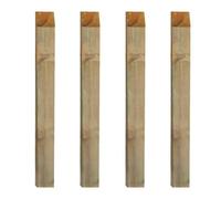 PALO QUADRO PZ.4 PER RECINZIONI E STACCIONATE CM.7X7X300H IN LEGNO DI PINO