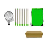 Palo raccoglifrutta con borsa portaoggetti in acciaio inox Raccoglifrutta Strumento for la raccolta di frutta da frutteti ad alto fusto per Fichi Ciliegie Pere Limone(3.2m)